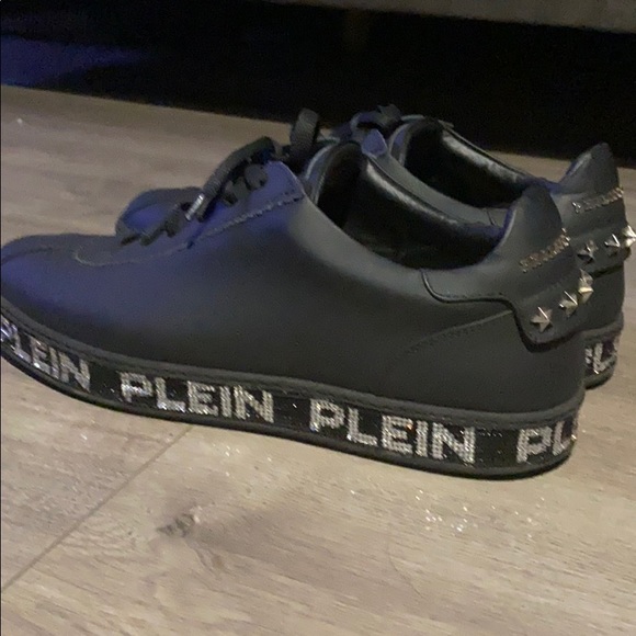BLACK PHILIPP PLEIN CRYSTAL BOTTOM SNEAKERS - Picture 2 of 6